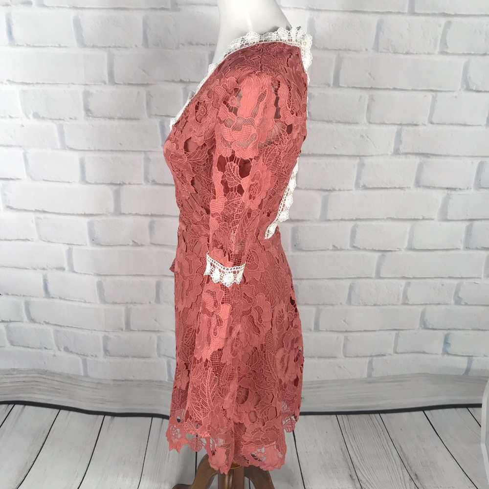 Alexia Admor Ruffled Long Sleeve Lace Dress (S)NWT - Picture 2 of 8